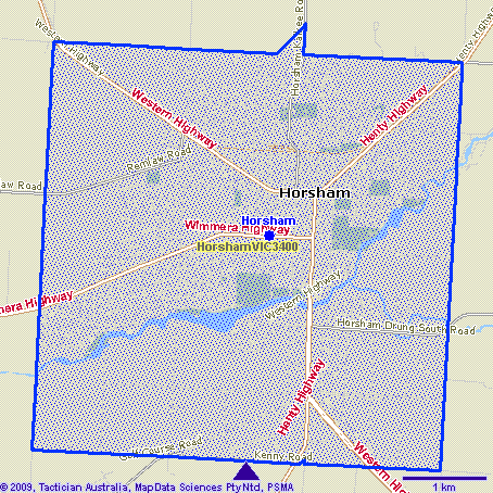 Horsham Map